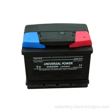 Sealed Maintenance Free Car Batteries DIN55mf 12V 55ah